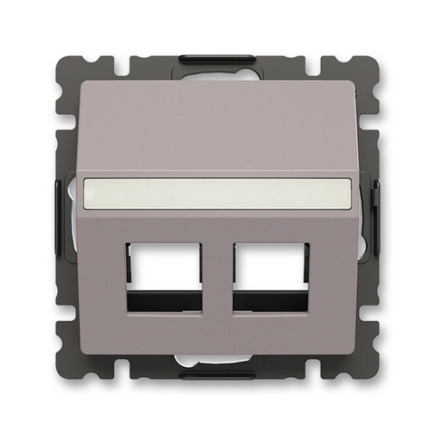 ABB Zoni multimediální zásuvka/kryt/záslepka greige 5014T-A00418 244 (2CHT290418A4244)