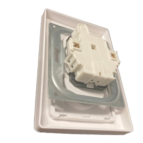 ABB Zoni dvojzásuvka greige/bílé okraje 5513T-C02357 144 s clonkami (2CHT132357C4144)