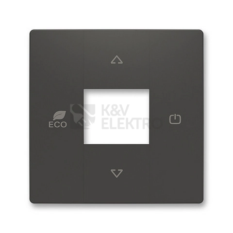 Obrázek produktu ABB Zoni kryt termostatu matná černá 6220T-A03000 237 (2CHT623000A4237) 0