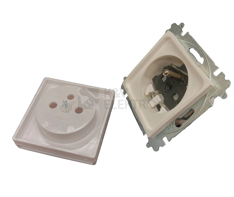 Obrázek produktu ABB Zoni zásuvka IP44 šedá 6619T-A06995 241 s clonkami 2CHT196995A6241 2