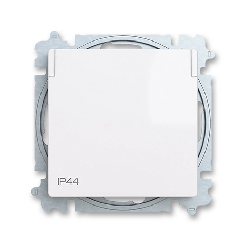 ABB Zoni zásuvka IP44 bílá 6619T-A06995 500 s clonkami (2CHT196995A6500)