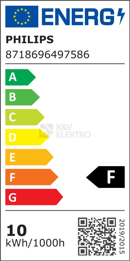 Obrázek produktu LED žárovka E27 Philips A60 10W (75W) studená bílá (6500K) 2