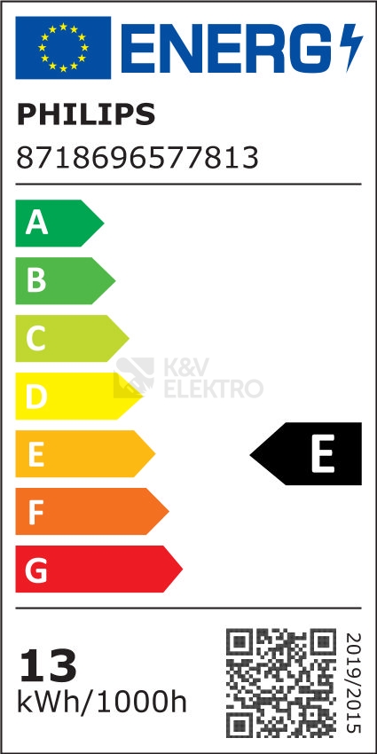 Obrázek produktu LED žárovka E27 Philips A60 13W (100W) studená bílá (6500K) 1