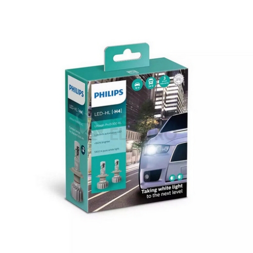 Autožárovky Philips HL H4-LED Ultinon Pro5000 12/24V 15W P43t 11342U50CWX2 (v balení 2ks)