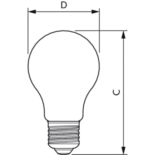 LED žárovka E27 Philips Master Filament A60 4W (60W) neutrální bílá (4000K) (obrázek 3)