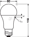 Obrázek produktu LED žárovka E27 LEDVANCE CL A FR RECYCLED 10W (75W) teplá bílá (2700K) 2