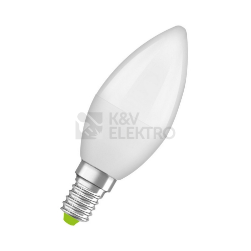 LED žárovka E14 LEDVANCE CL B FR RECYCLED 4,9W (40W) neutrální bílá (4000K) svíčka