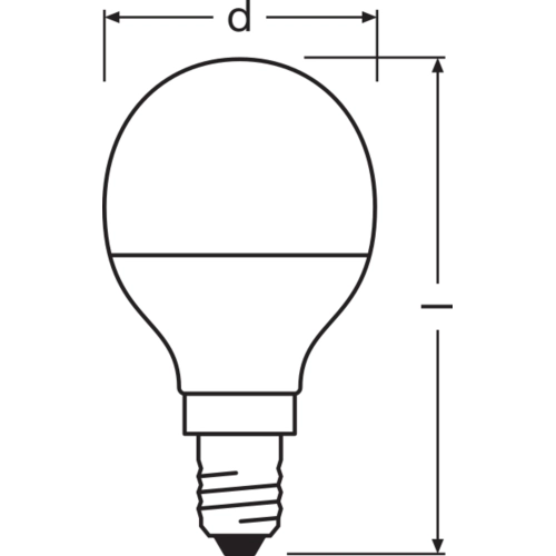 LED žárovka E14 LEDVANCE CL P FR RECYCLED 4,9W (40W) neutrální bílá (4000K) (obrázek 2)