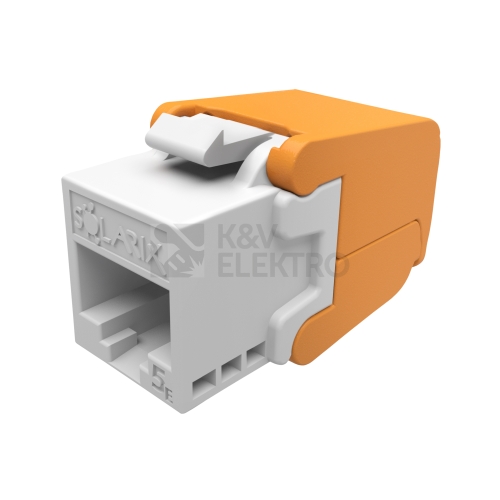  Konektor keystone bílý Solarix SXKJ-5E-UTP-WH-SA CAT5E UTP RJ45