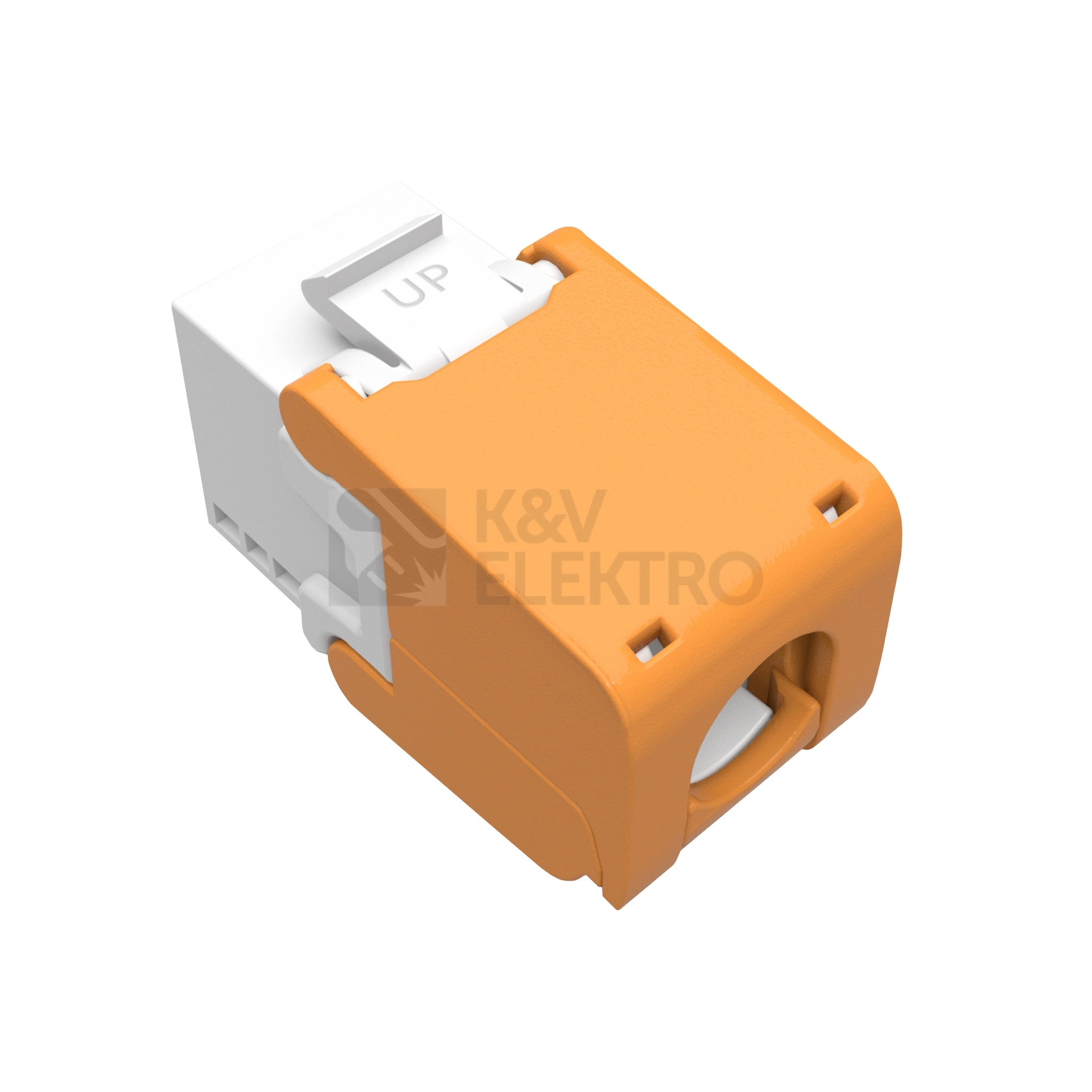 Obrázek produktu Konektor keystone bílý Solarix SXKJ-5E-UTP-WH-SA CAT5E UTP RJ45 2