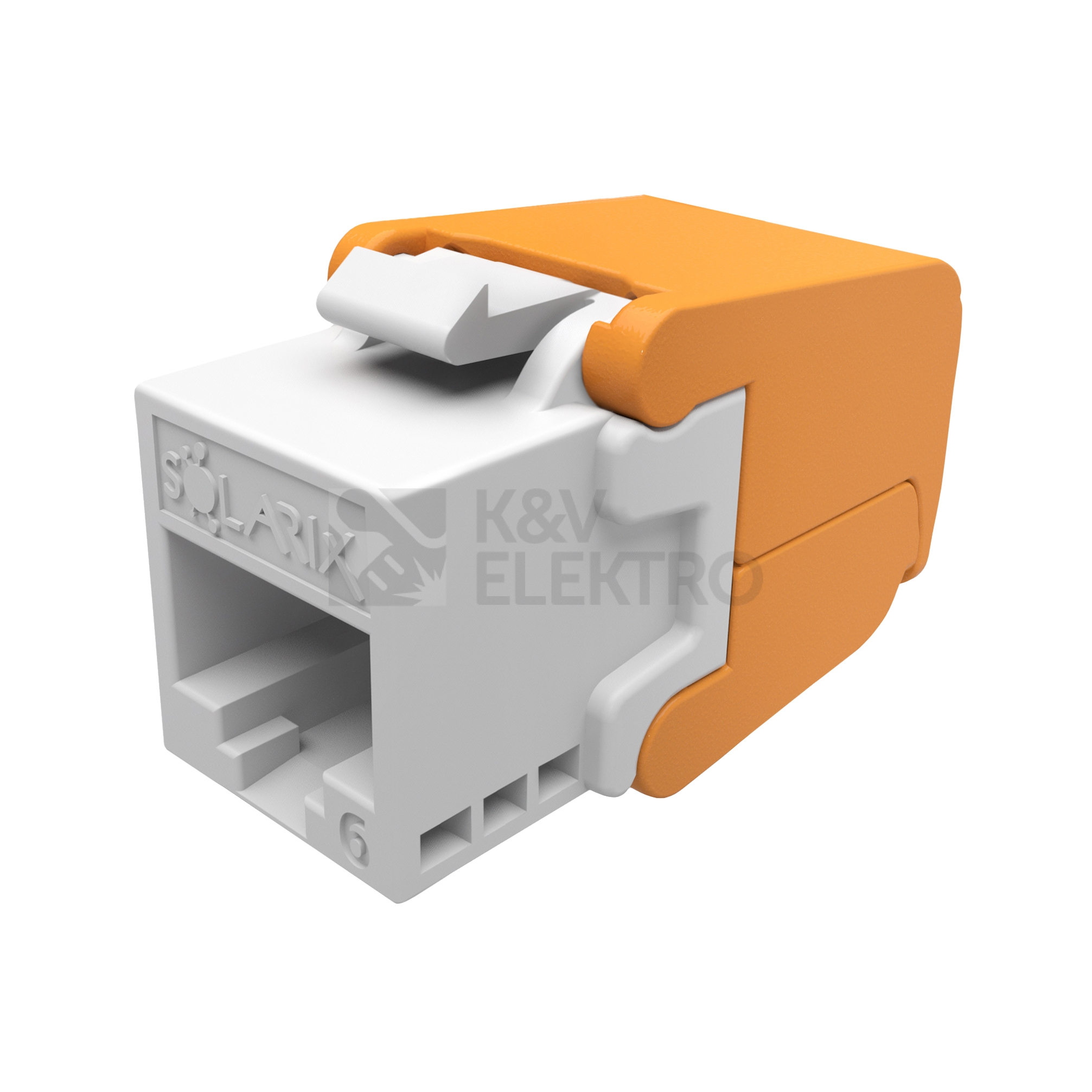 Obrázek produktu  Konektor keystone bílý Solarix SXKJ-6-UTP-WH-SA CAT6 UTP RJ45 0