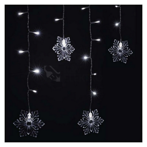 Obrázek produktu LED vánoční závěs EMOS DCGW13 vložky 150x55cm vnitřní použití studená bílá s časovačem 2