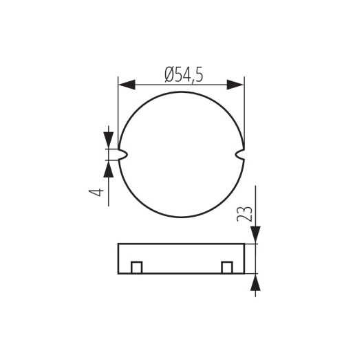 Elektronický transformátor Kanlux CIRCO N LED 12VDC 0-15W 24243