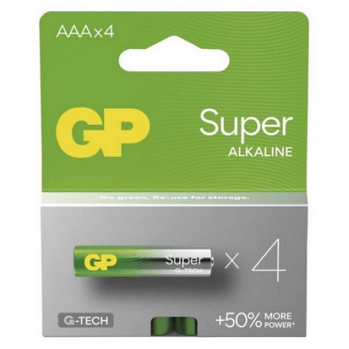 Mikrotužkové baterie AAA GP G-TECH LR03 Super alkalické (blistr 4ks) (obrázek 4)