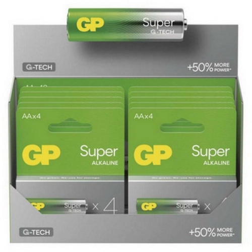 Tužkové baterie AA GP G-TECH LR6 Super alkalické (blistr 4ks) (obrázek 10)