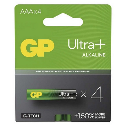 Mikrotužkové baterie AAA GP G-TECH LR03 Ultra Plus alkalické (blistr 4ks) (obrázek 9)