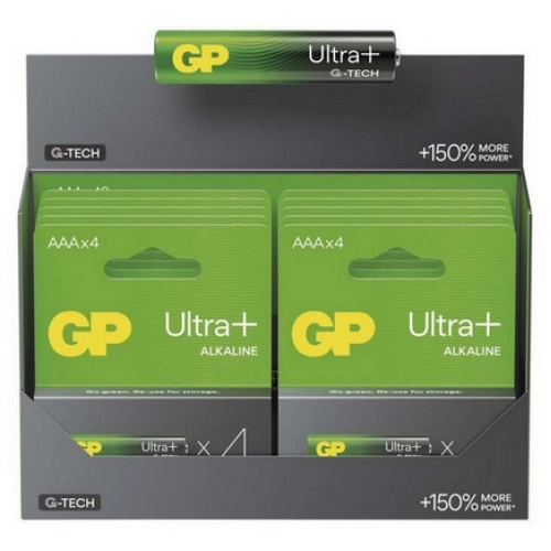 Mikrotužkové baterie AAA GP G-TECH LR03 Ultra Plus alkalické (blistr 4ks) (obrázek 3)