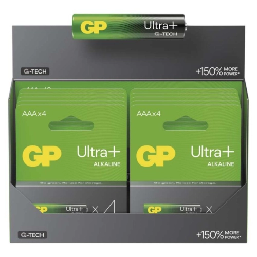 Mikrotužkové baterie AAA GP G-TECH LR03 Ultra Plus alkalické (blistr 4ks) (obrázek 11)