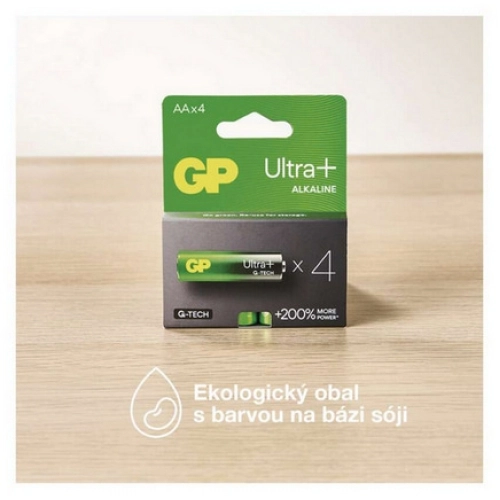 Tužkové baterie AA GP G-TECH LR6 Ultra Plus alkalické (blistr 4ks) (obrázek 9)