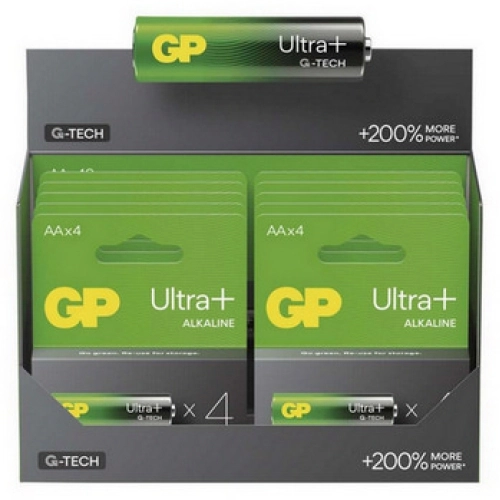 Tužkové baterie AA GP G-TECH LR6 Ultra Plus alkalické (blistr 4ks) (obrázek 4)