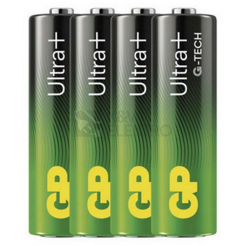  Tužkové baterie AA GP G-TECH LR6 Ultra Plus alkalické (blistr 4ks)