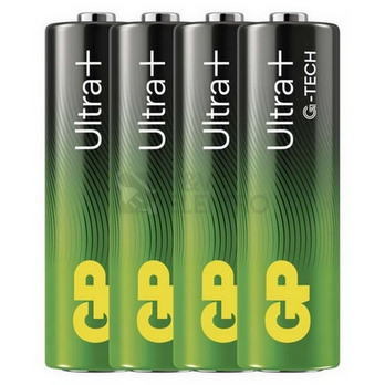 Obrázek produktu  Tužkové baterie AA GP G-TECH LR6 Ultra Plus alkalické (blistr 4ks) 0