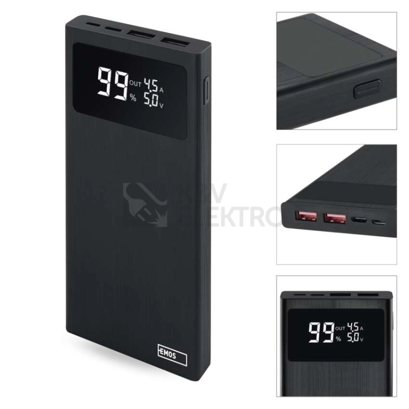 Obrázek produktu Powerbanka EMOS BetaQ 10 B0531B 10000mAh 22,5W 9