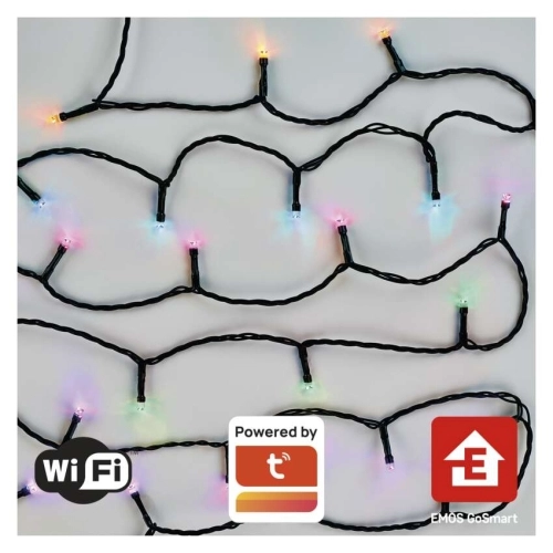 Vánoční osvětlení EMOS GoSmart (WiFi) D4ZR02 120LED řetěz 12m RGB 64 programů s časovačem (obrázek 3)