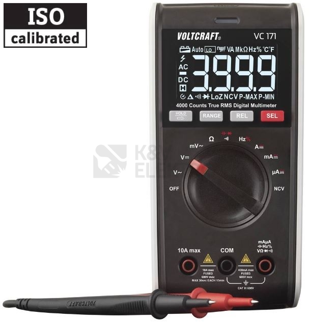Obrázek produktu Digitální multimetr kalibrovaný VOLTCRAFT VC-171 2619349 0