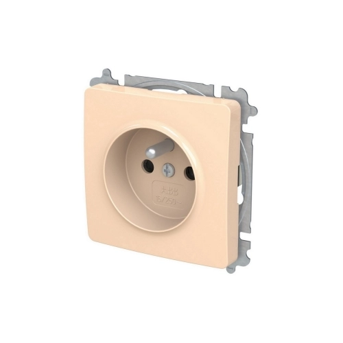ABB Swing (L) zásuvka krémová 6619G-A06357 C1 bezšroubová s clonkami (2CHG196357A4511)
