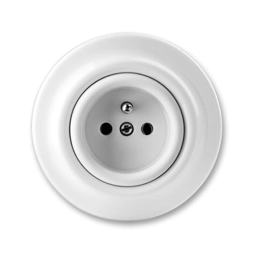 ABB Decento zásuvka bílá-porcelán 6619K-C02347 (2CHK196347C4300)
