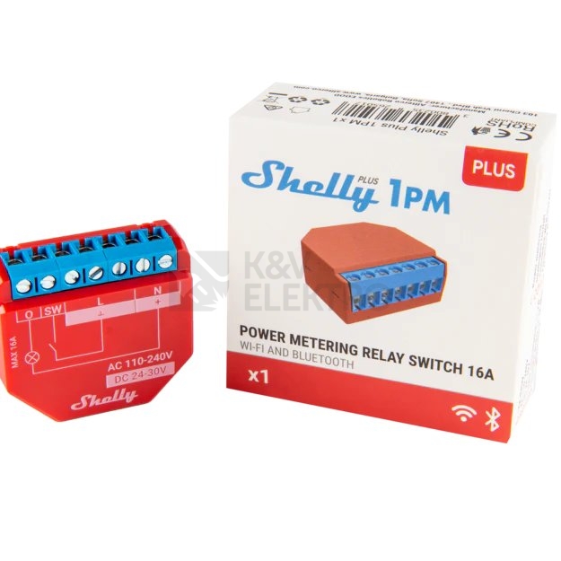 Obrázek produktu Spínací modul Shelly Plus 1 1 kanál 16A WiFi 1