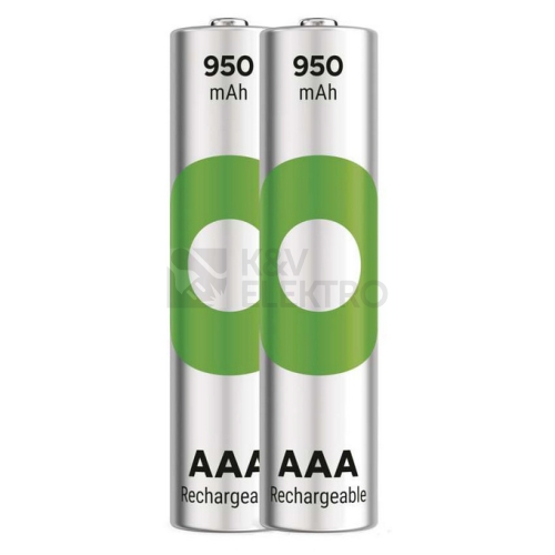  Nabíjecí mikrotužkové baterie AAA GP ReCyko HR03 950mAh NiMH B25112 (2ks v papírové krabičce)