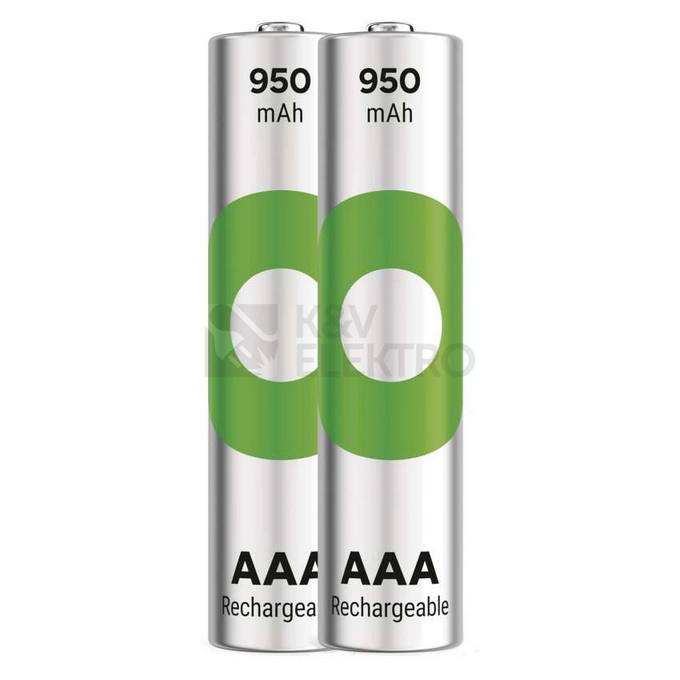 Obrázek produktu Nabíjecí mikrotužkové baterie AAA GP ReCyko HR03 950mAh NiMH B25112 (2ks v papírové krabičce) 0