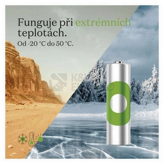 Obrázek produktu Nabíjecí mikrotužkové baterie AAA GP ReCyko HR03 950mAh NiMH B25112 (2ks v papírové krabičce) 1