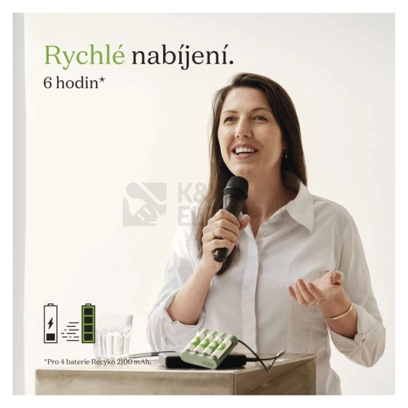 Obrázek produktu Nabíjecí mikrotužkové baterie AAA GP ReCyko HR03 950mAh NiMH B25112 (2ks v papírové krabičce) 10