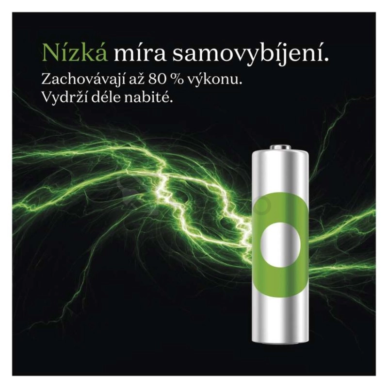 Obrázek produktu Nabíjecí mikrotužkové baterie AAA GP ReCyko HR03 950mAh NiMH B25112 (2ks v papírové krabičce) 12