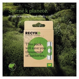 Obrázek produktu Nabíjecí mikrotužkové baterie AAA GP ReCyko HR03 950mAh NiMH B25112 (2ks v papírové krabičce) 14