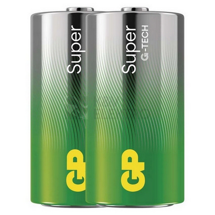 Obrázek produktu  Baterie C GP G-TECH LR14 Super alkalické (fólie 2ks)
 0