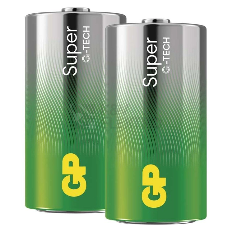 Obrázek produktu Baterie C GP G-TECH LR14 Super alkalické (fólie 2ks)
5