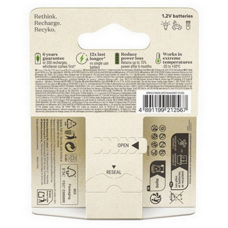 Nabíjecí tužkové baterie AA GP ReCyko HR6 2600mAh NiMH B25272 (2ks v papírové krabičce) (obrázek 5)