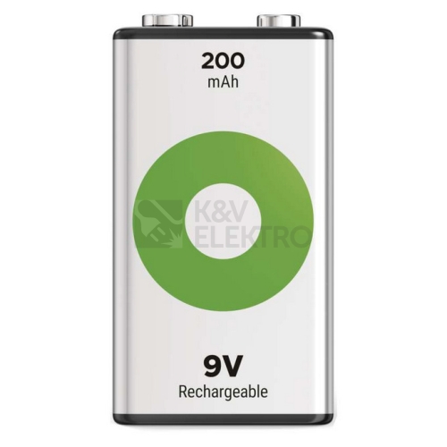Nabíjecí baterie 9V GP ReCyko 200mAh NiMH B2552 (1ks v papírové krabičce)