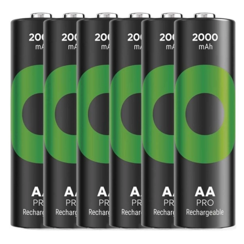 Nabíjecí tužkové baterie AA GP ReCyko Pro Professional HR6 2000mAh NiMH B2220 (blistr 6ks) (obrázek 4)
