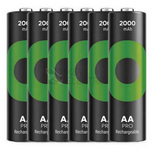 Nabíjecí tužkové baterie AA GP ReCyko Pro Professional HR6 2000mAh NiMH B2220 (blistr 6ks)