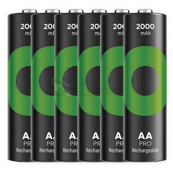 Obrázek produktu Nabíjecí tužkové baterie AA GP ReCyko Pro Professional HR6 2000mAh NiMH B2220 (blistr 6ks) 0