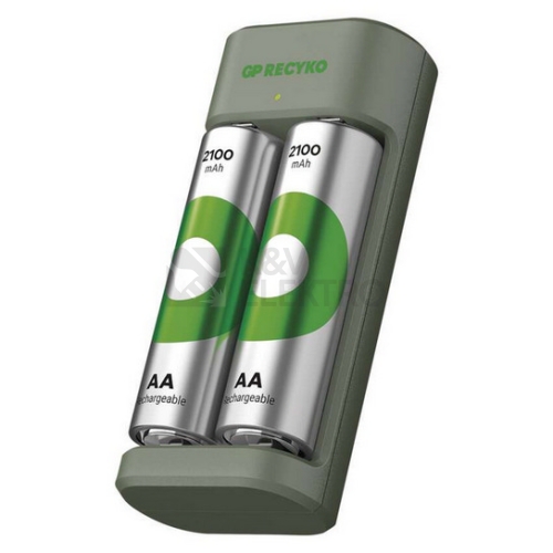  Nabíječka baterií GP Eco E221 + 2x AA ReCyko 2100mAh B50224