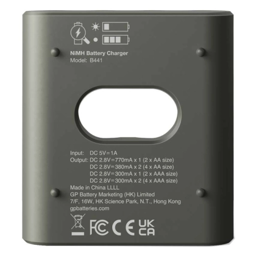 Nabíječka baterií GP Eco B441 + 4x AA ReCyko 2100mAh B50444 (obrázek 11)