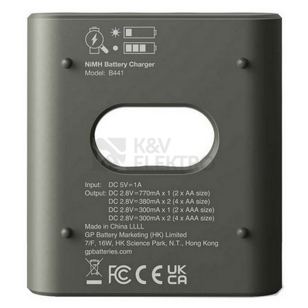 Obrázek produktu Nabíječka baterií GP Eco B441 + 4x AA ReCyko 2100mAh B50444 4
