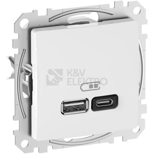 Obrázek produktu  Schneider Electric Sedna Design/Elements rychlonabíječka USB A+C 3A 45W bílá balení 3+1ks zdarma KIT_SDD111404X4 1