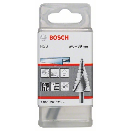 Stupňovitý vrták HSS 6-39mm Bosch 2.608.597.521
